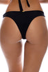 Luli Fama Twisted Beauty Zig zag cut out high leg brazilian bottom